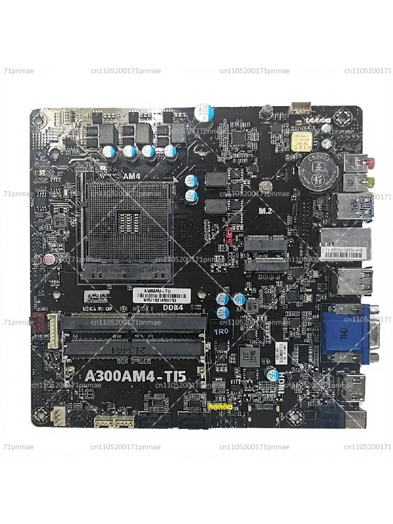 Thin ITX17 Mini HTPC Motherboard, Half Height Supports 5600G for ,Integrated Graphics Card
