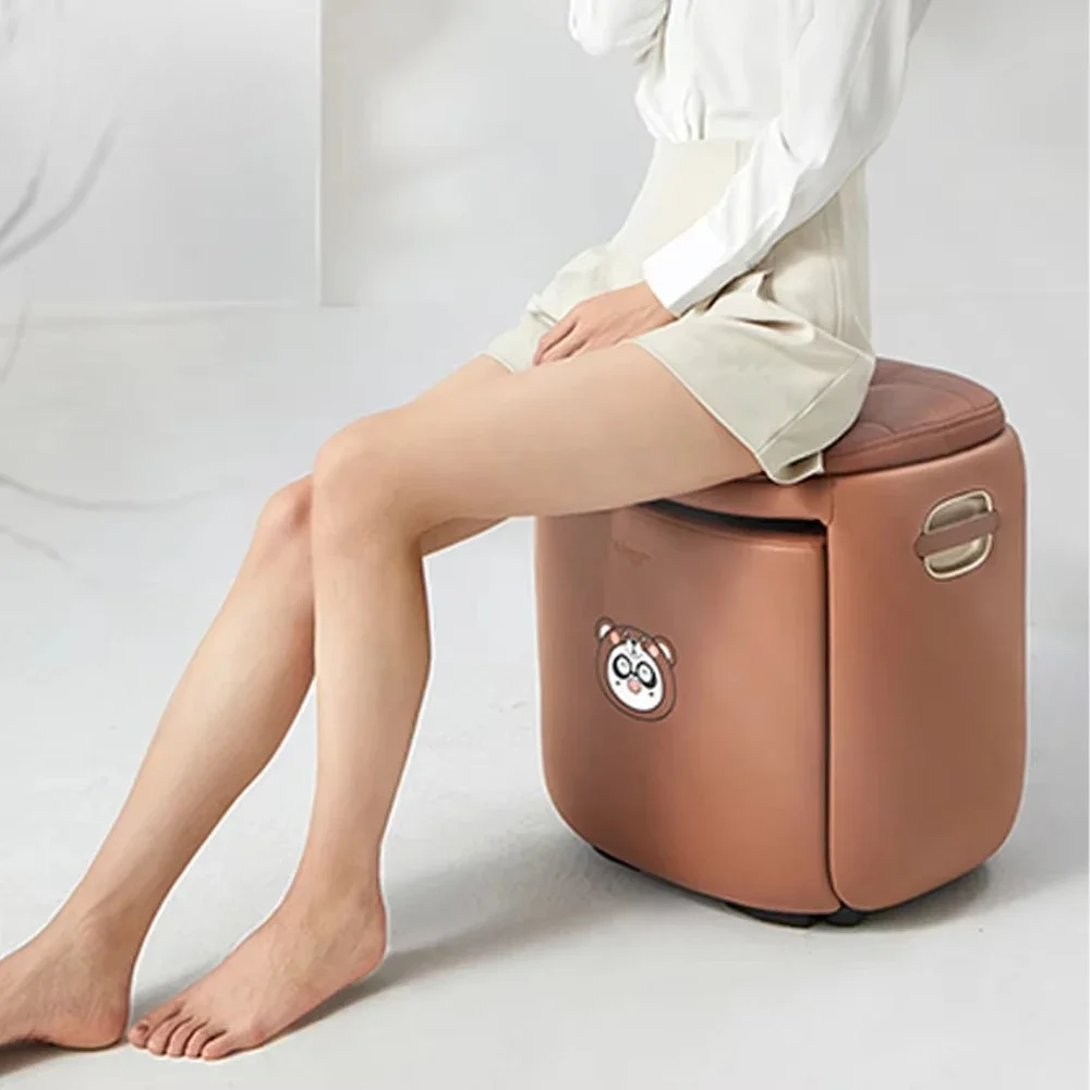 Relieve foot ankle calf pain Deep kneading therapy Shiatsu heating foot calf massager machine