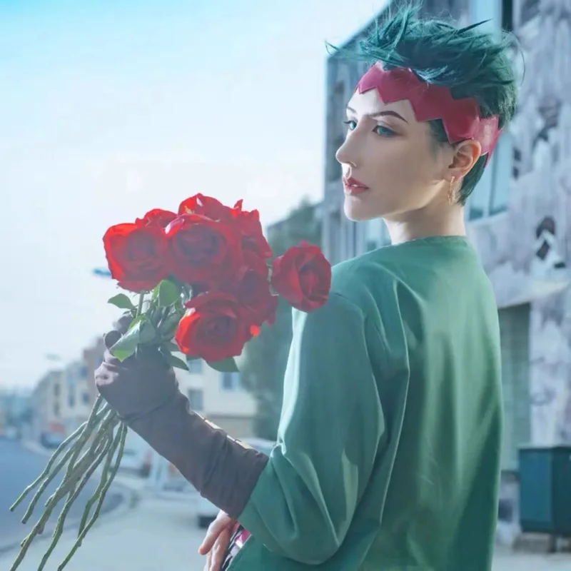 기묘한 모험 Rohan Kishibe 코스프레 의상 Josuke Anime 맞춤 제작 할로윈 의상 슈트