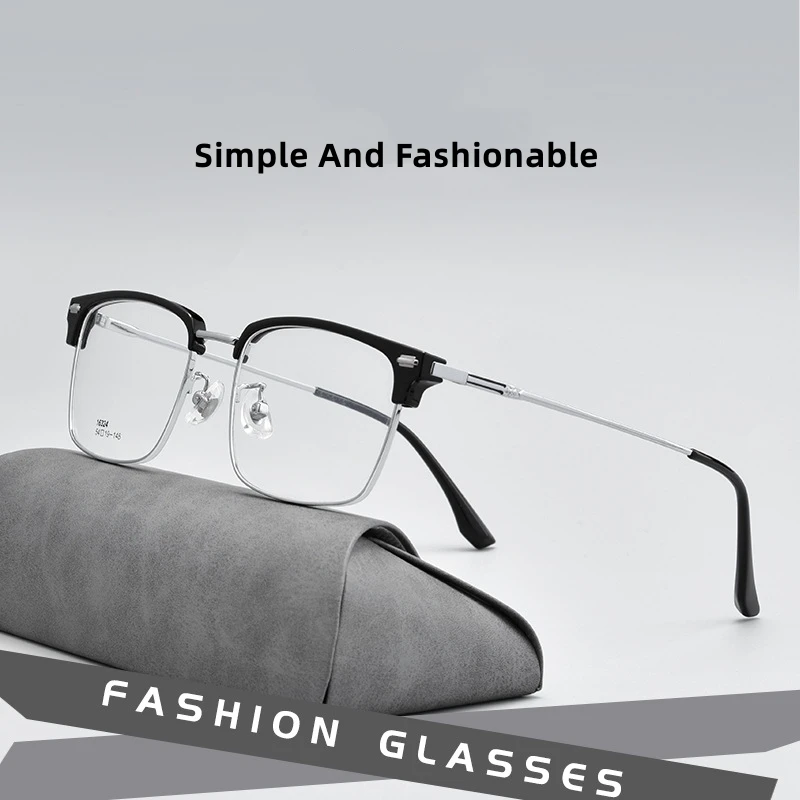 FIRADA Fashion Transparent Eyewear 2023 New Vintage Square Eyeglasses Optical Prescription Glasses Frame For Men Women 16324TH