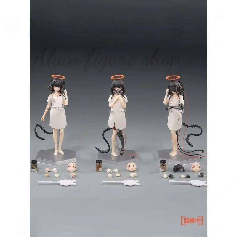 

【In stock】WOZA SHELL 1/12 Three Monkeys Original Mecha Girl PVC Finished Product, Movable Figurine