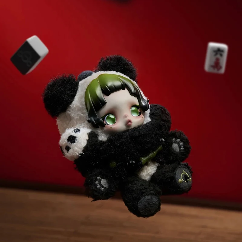 

Authentic Pop Mart SKULLPANDA Bear Idle Plush Toy Pendant SP Series Hanging Card Figure Surprising Christmas toy Collection Gift