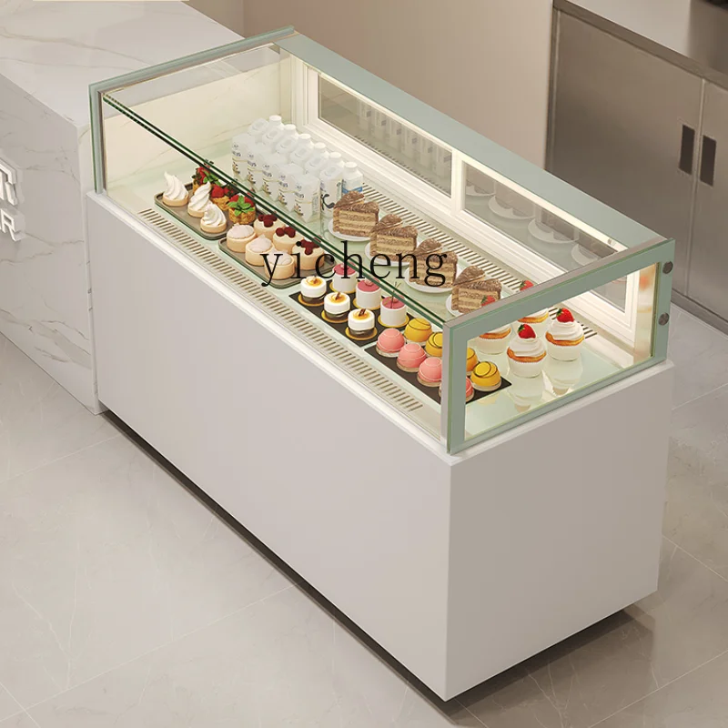 Tqh Single-Layer Right Angle Cake Refrigerated Display Cabinet Mousse Dessert Pastry Fruit Freezer