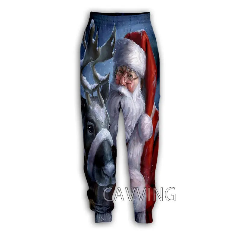 New Year Xmas Y2k Pants Man Christmas 2024 Sweatpants Fashion 3D Print Casual Sports Straight Jogging Mens Tennis Trousers