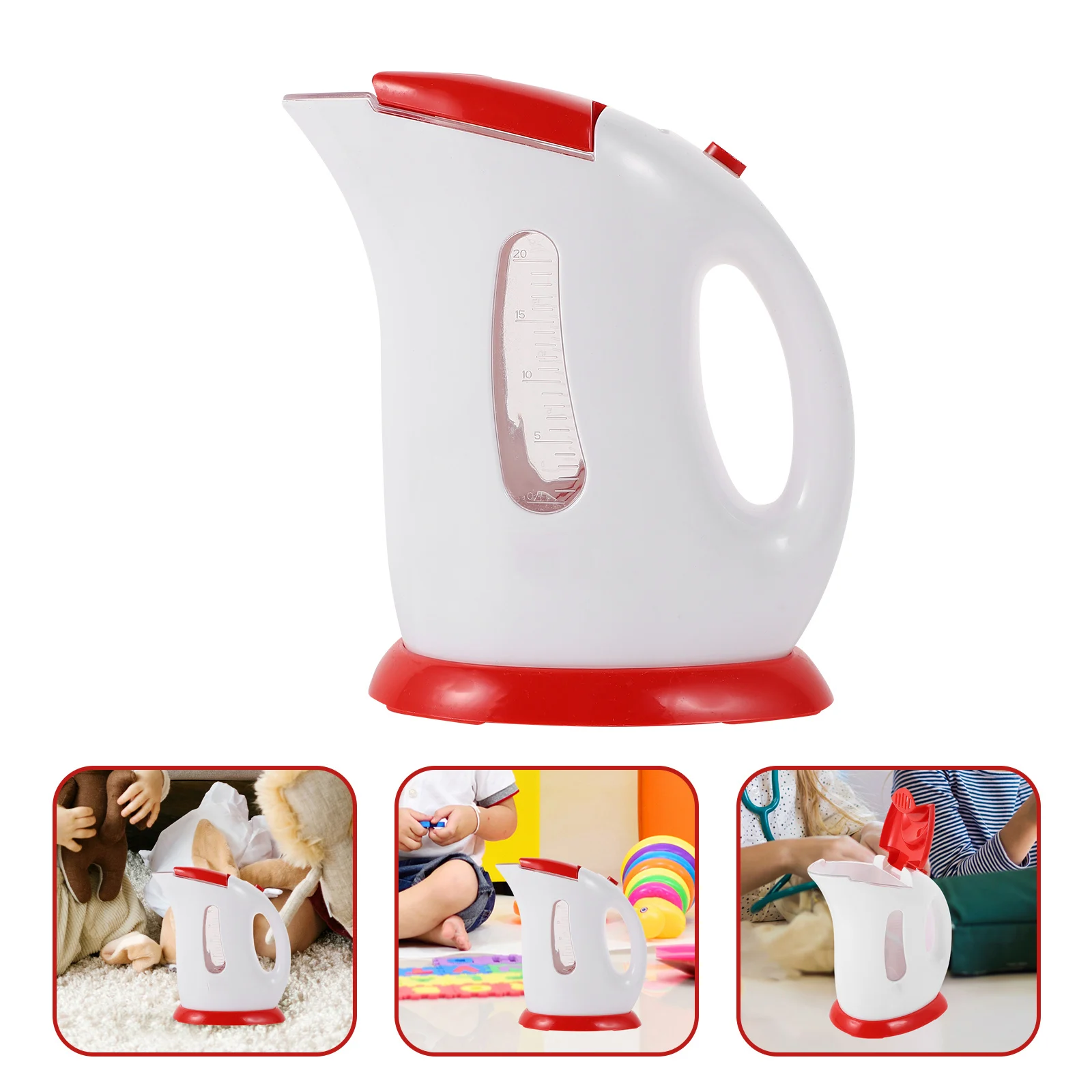 Hervidor de juguete creativo luminoso para niños, electrodomésticos de cocina, plástico en miniatura