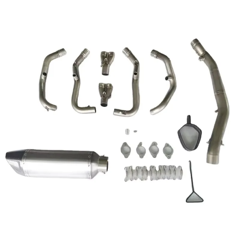 

STLF Motorcycle ZX4R Exhaust Pipe Escape 2023 for KAWASAKI Ninja ZX4R Exhaust Muffler Pipe Steel Titanium
