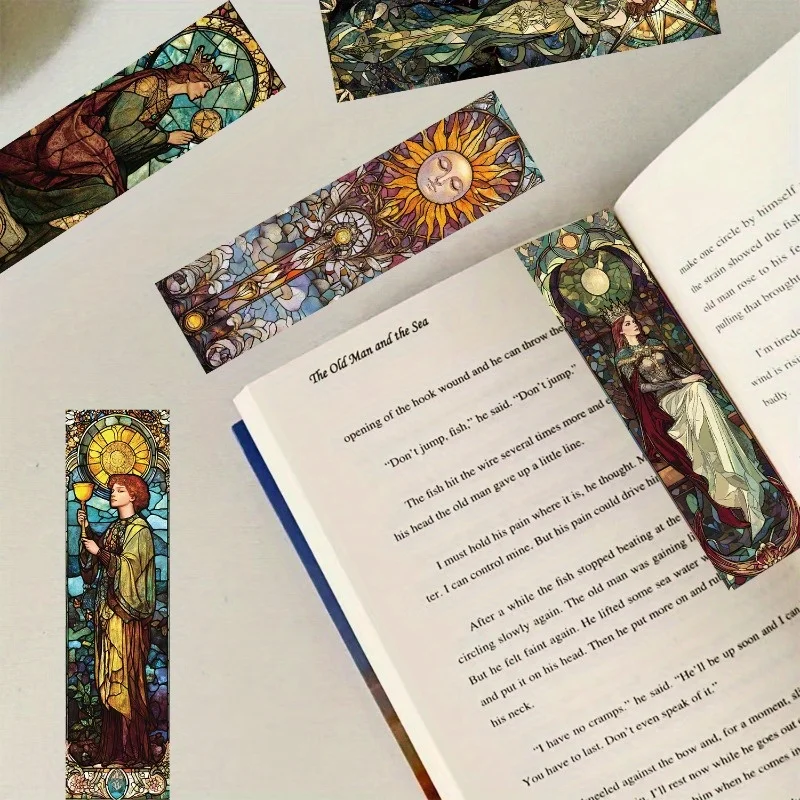 30 Pcs Creative Mystic Tarot Designs Bookmarks High Beauty Cards Creative Reading Books Tags Annotated DIY Bookmarks