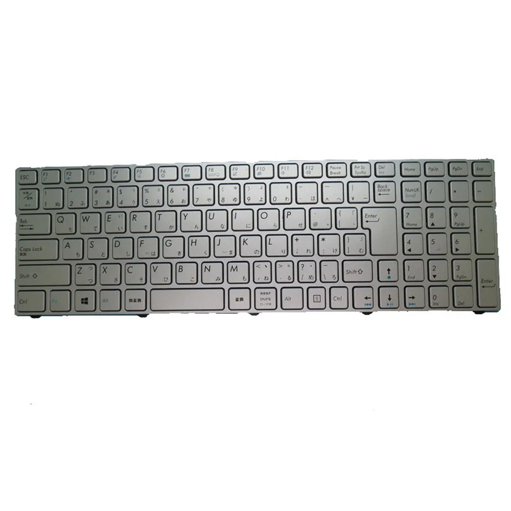 

Клавиатура ноутбука MP-13A86J065287 0KN0-CN6JP12, японский JP с серебряной рамкой, новая
