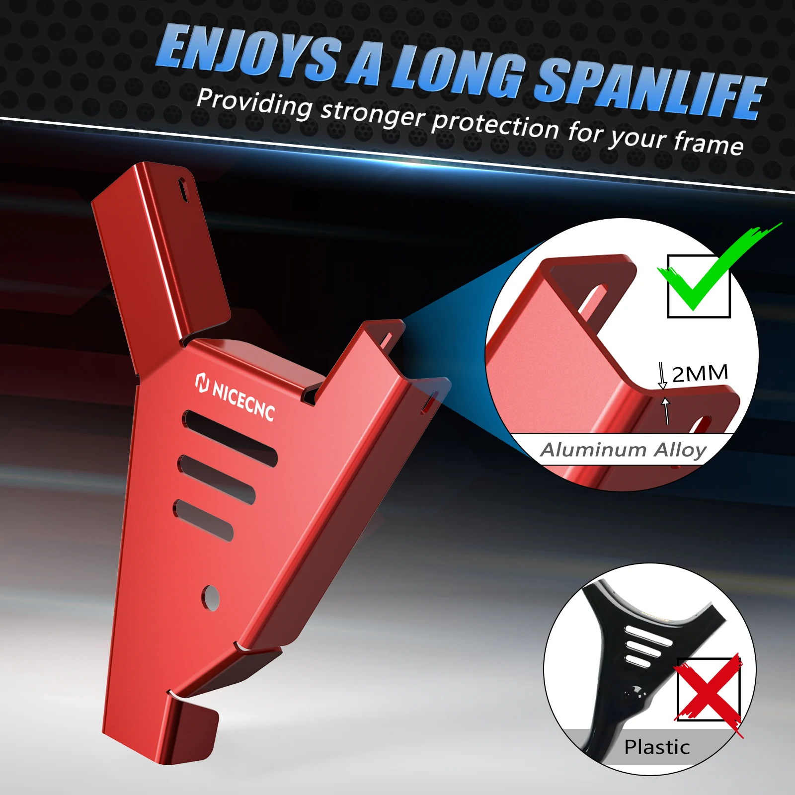 

Frame Cover Guards Protection ATV For Honda TRX450ER Electric Start 2006-2009 TRX450ER Electric Start 2006-2009 Aluminum Alloy