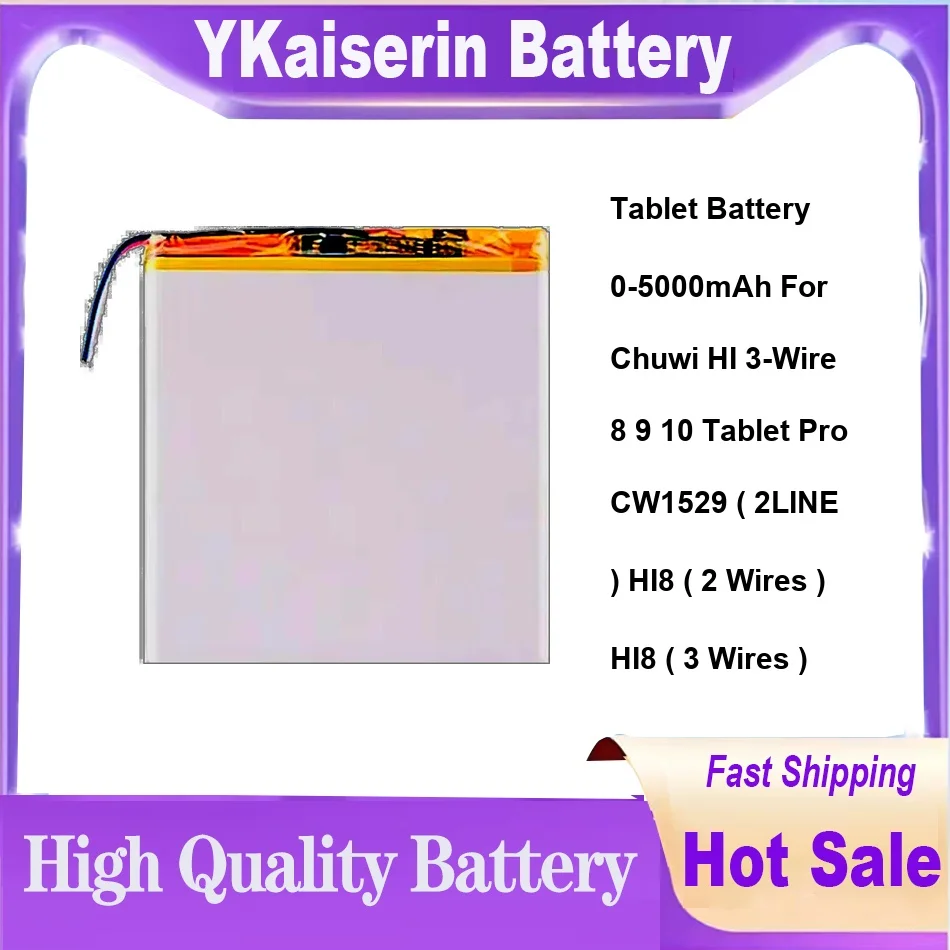 Tablet Battery 0-5000mAh For Chuwi HI 3-Wire 8 9 10 Tablet Pro CW1529 ( 2LINE ) HI8 ( 2 Wires ) HI8 ( 3 Wires )