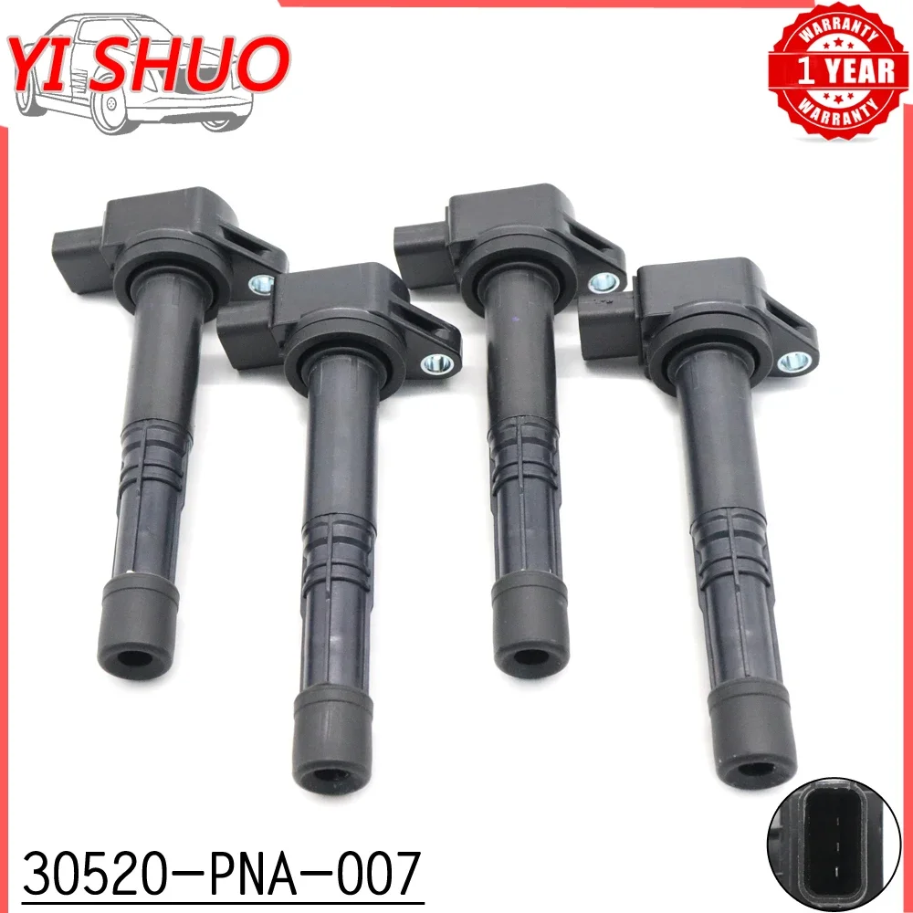 

Комплект катушек зажигания 30520-PNA-007 для Acura CSX RSX Honda Civic Element CR-V Accord S2000 Pilot 2.0L 2.4L 2002-2011 30520PNA007