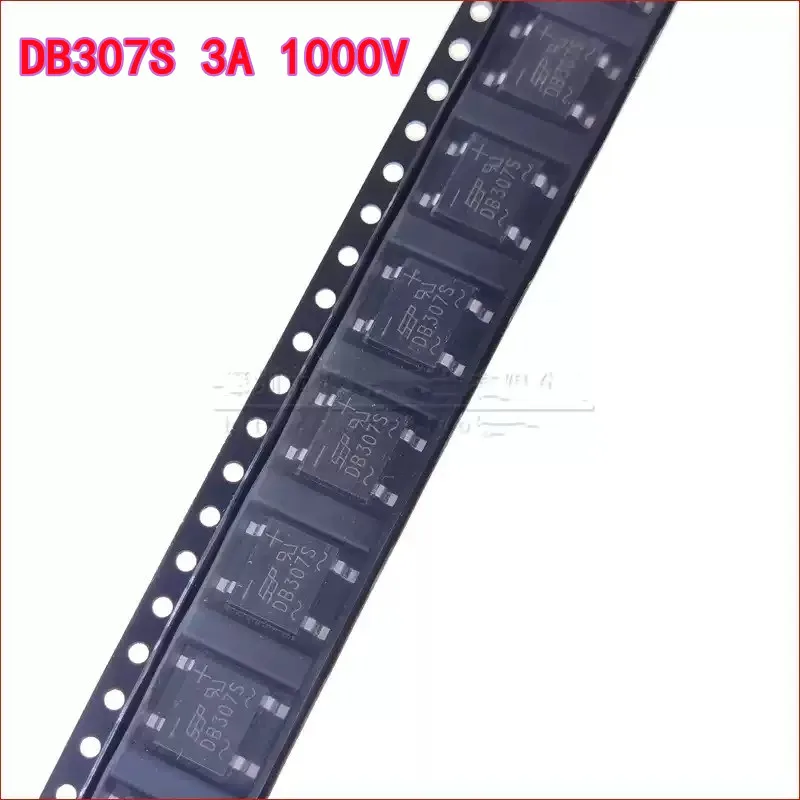 10PCS DB307S SMD Rectifier Bridge Stack 3A 1000V SMD Bridge Stack SOP-4 DB307 Diode Bridge Rectifier