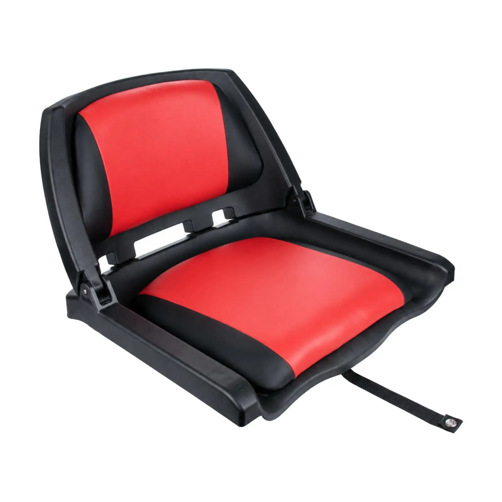 Easy Install Fold Down Boat for seat Leather Sponge Padded Red Black for Saltwater Fishing Vessels
