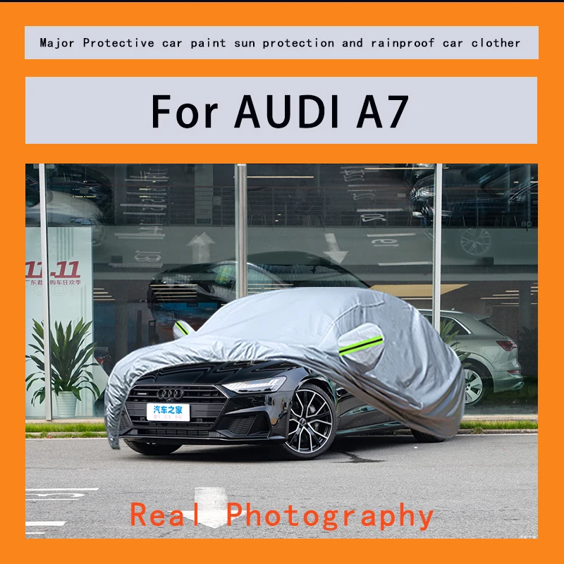 

For AUDI A7 Car cover for sun protection, rain resistance, heat insulation, thickening, dust prevention, and sun shading