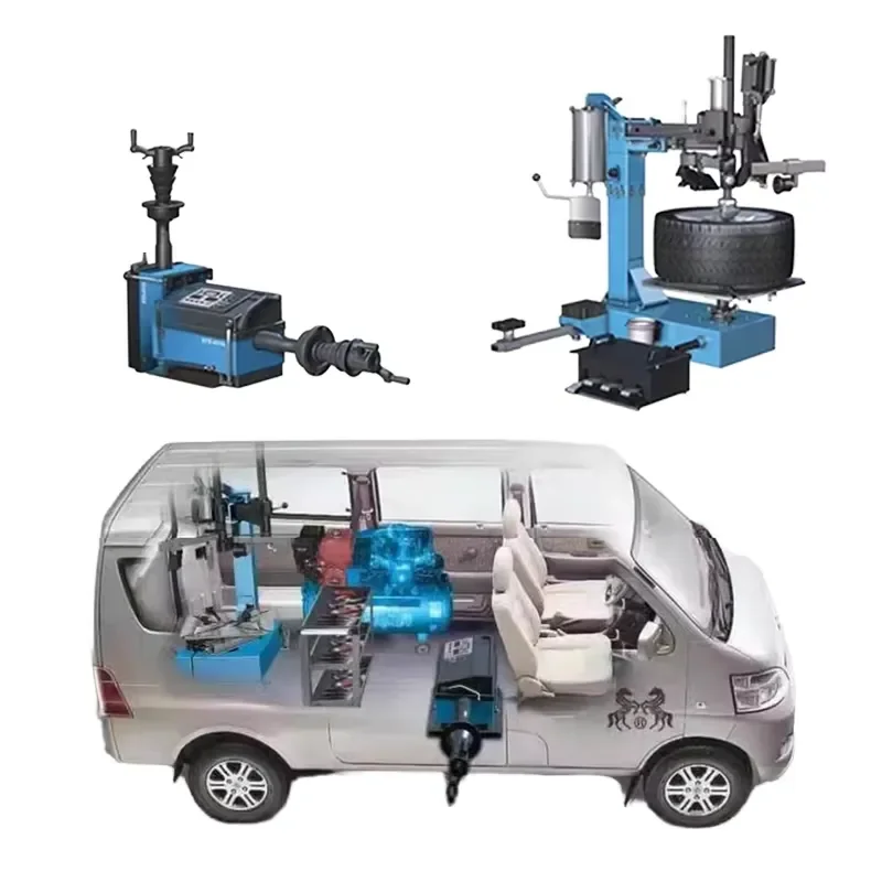 [2026] Mobile Tire Changer and Wheel Balaner Machine for Road Service Movable Tyre Changing Machine and Wheel Balancing