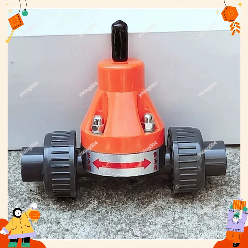 

Corrosion Resistant Plastic Safety Valve Industrial Pipe Pressure Control Parts