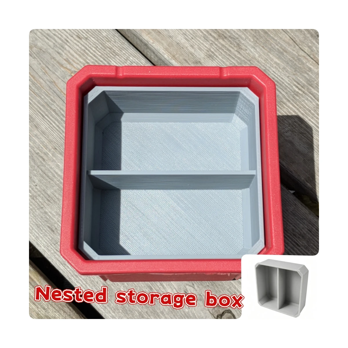 

1Pcs Nested Storage Box For Milwaukee Packout Motorhome Storage Parts Small Item Storage And Organization Compartment