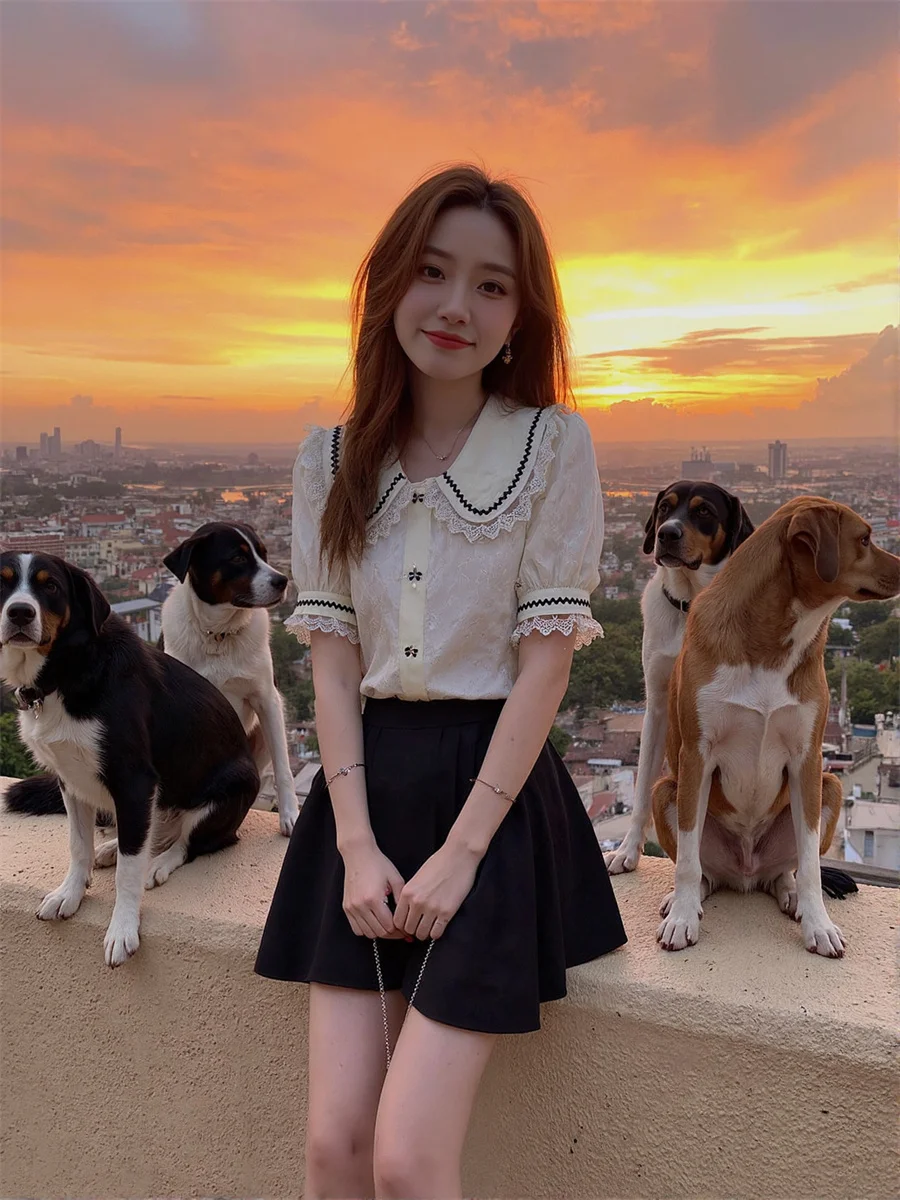 Camisas de renda fofas para mulheres blusas de algodão roupas femininas primavera sólida subcultura outono designs seda pena lantejoulas chinês ol