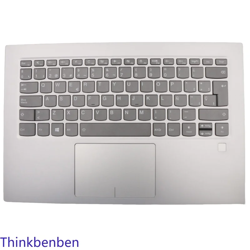 

ES Spanish Platinum Keyboard Upper Case Palmrest Shell Cover For Lenovo Ideapad Yoga 920 13 Flex Pro 13IKB 5CB0Q09644