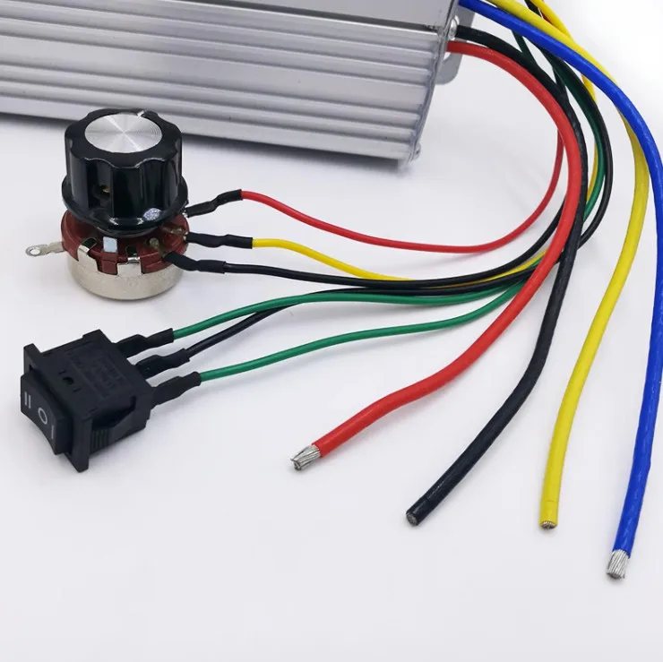 Imagem -05 - Brushless Motor Velocidade Controller Controlador de Velocidade Elétrico 30a 1650w 18v 24v 36v 48v dc