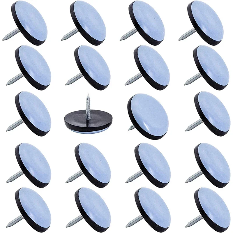 Meubels Sliders 20Pcs Tafel Stoel Voeten Glide Nail Sofa Kabinet Benen Matten Floor Protectors Ronde Schuifdeur Disc 19/22/25Mm