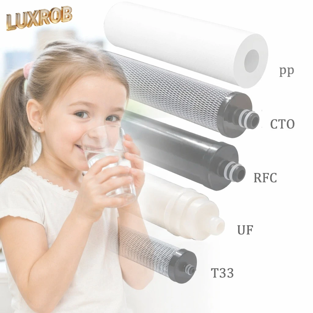 

1-5 Pcs Water Purifier Filter Compatible Replacement for 4+1 Ultrafiltration Cartridge Purifier Tap Water Faucet Filter