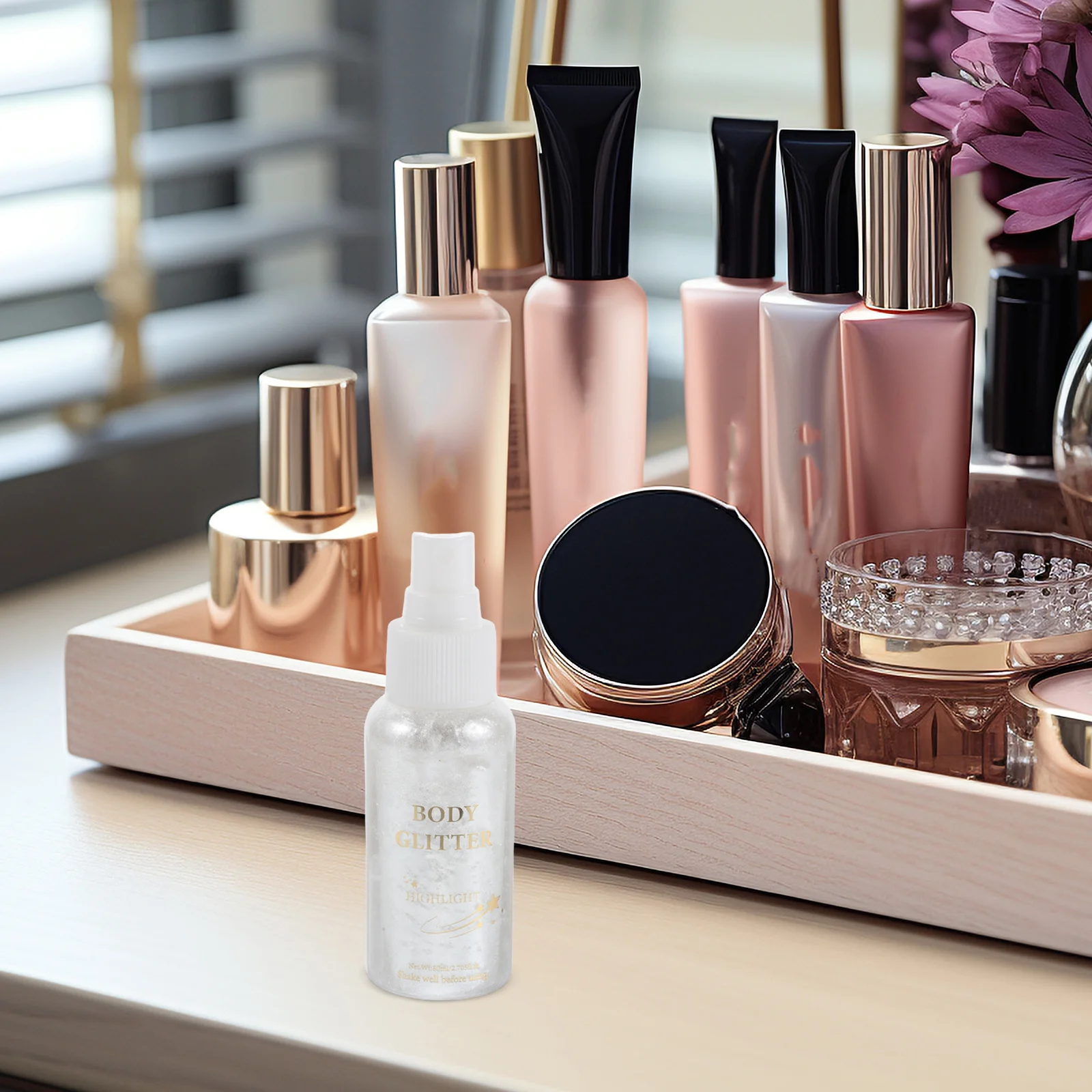 رذاذ الجسم اللامع الفضي، رذاذ لامع لامع للشعر، ملابس الوجه، المهرجانات، حفلة المكياج، إكسسوارات الشعر اللامعة