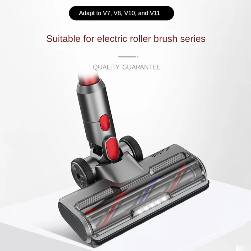 Tête de brosse électrique pour sol dur, Dyson V15, V11, V10, V8, V7 avec 5 lumières LED