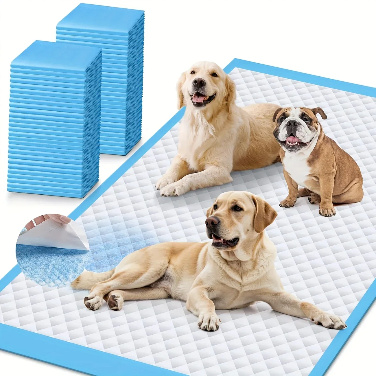 Super Absorbent Pet Diaper Urinal Dog Training Pee Pads 100/50/40/20PCS Disposable Healthy Nappy Mat For Cats Dog Quick-dry Pads