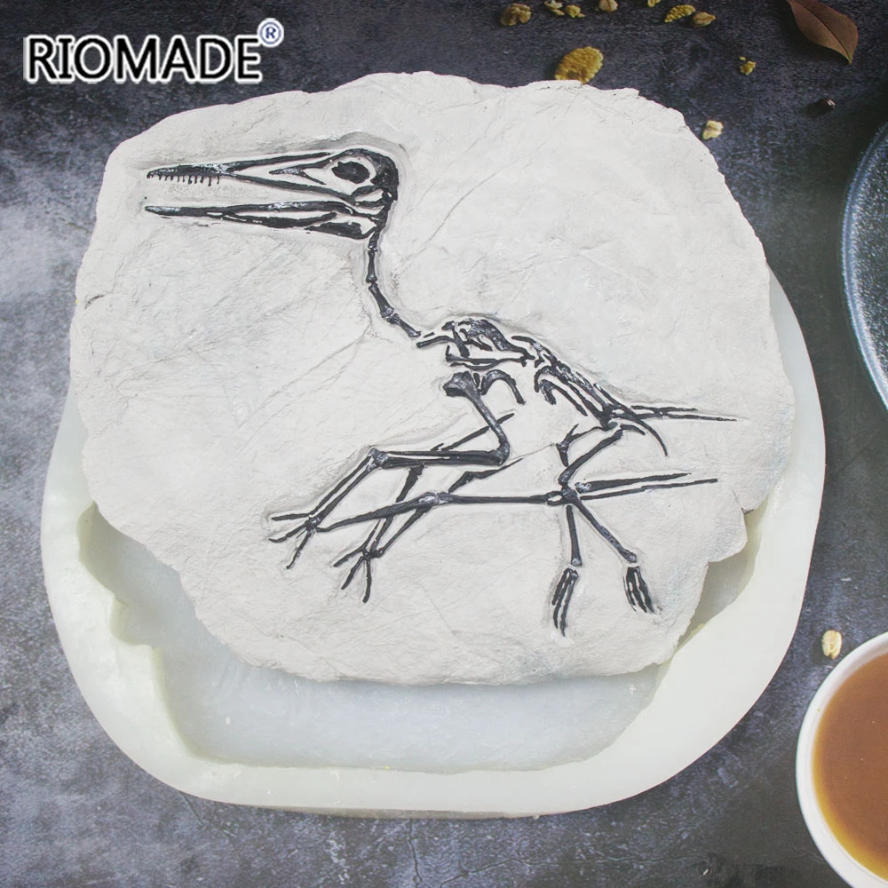 Pterosaur Fossils Style Silicone Mold DIY Hand Colored Decorative Tools For  Puzzle Game Coloring Gypsum Clay Mould