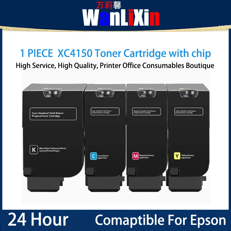 

1PIECE XC4150 XC4140 4143 XC4153 Toner Cartridge with chip Compatible For Lexmark 24B6720 24B6717 24B6718 24B6719