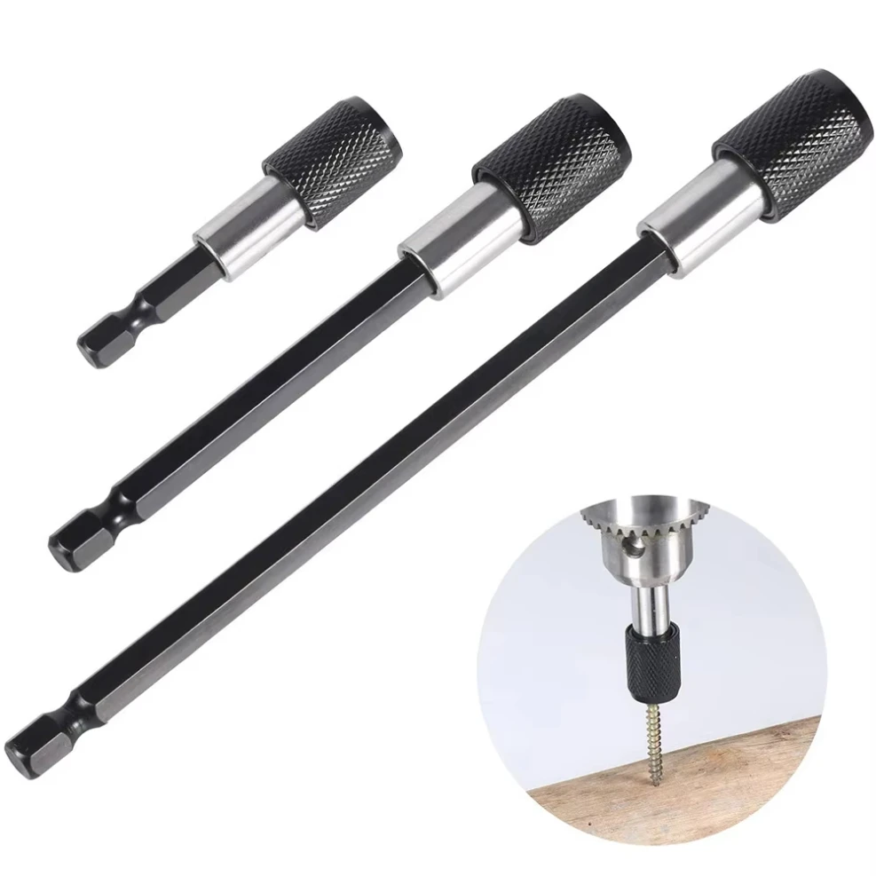 

1/4 Inch Hex Shank Quick Release Screwdriver Bit Holder Extension Bar 60mm 100mm 150mm