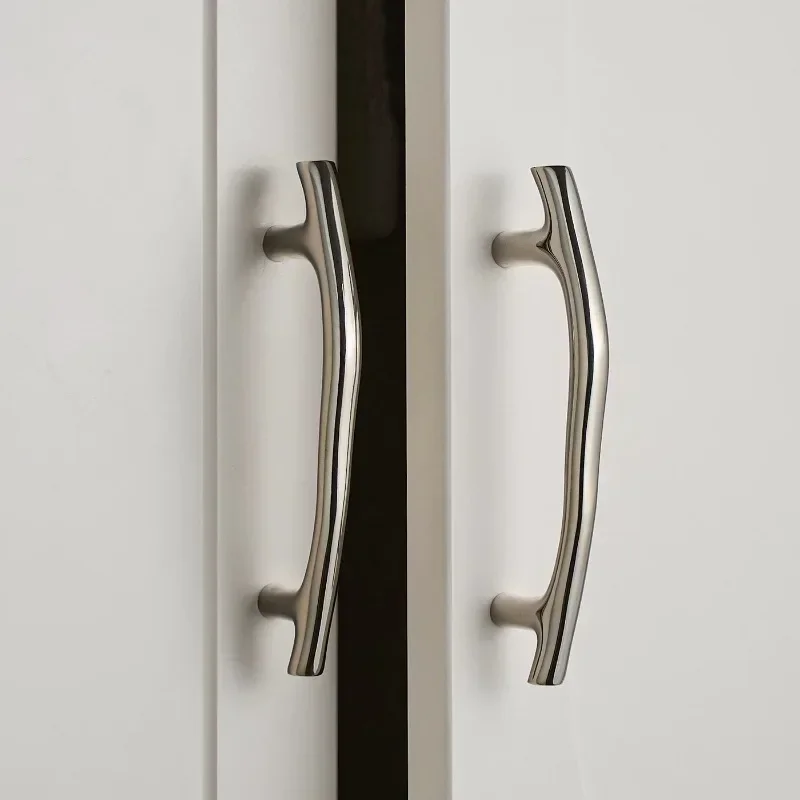 Wooden Branch Door Handles Brass Furniture Handle Kitchen Wardrobe Drawer Knob Light Luxury Electroplated Shoe Cabinet Long Pull