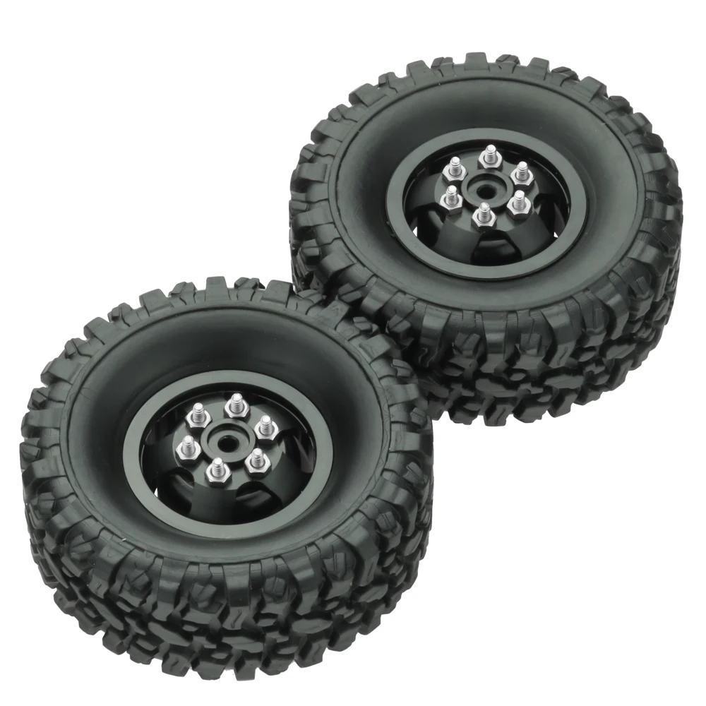 Cerchioni in metallo 1/16 in lega di alluminio 10 pezzi Cerchioni in metallo Rc antiurto per WPL C14 C24 B14 B24 B16 B36 Parte di auto RC