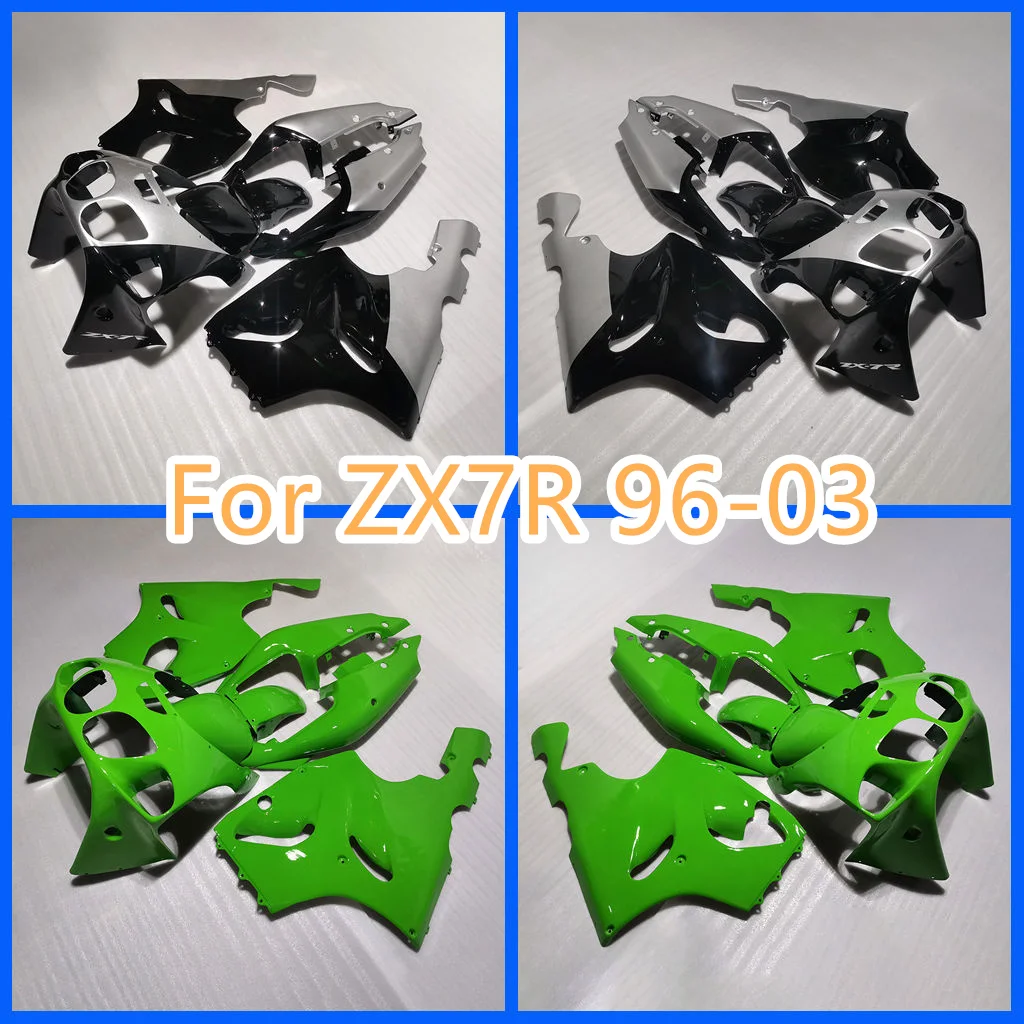 For 1996-2003 ZX7R Kawasaki Ninja 96-03 ZX-7R ZX 7R High Grade ABS Plastic Fairing Kit Body Repair Aftermarket Parts Free Custom