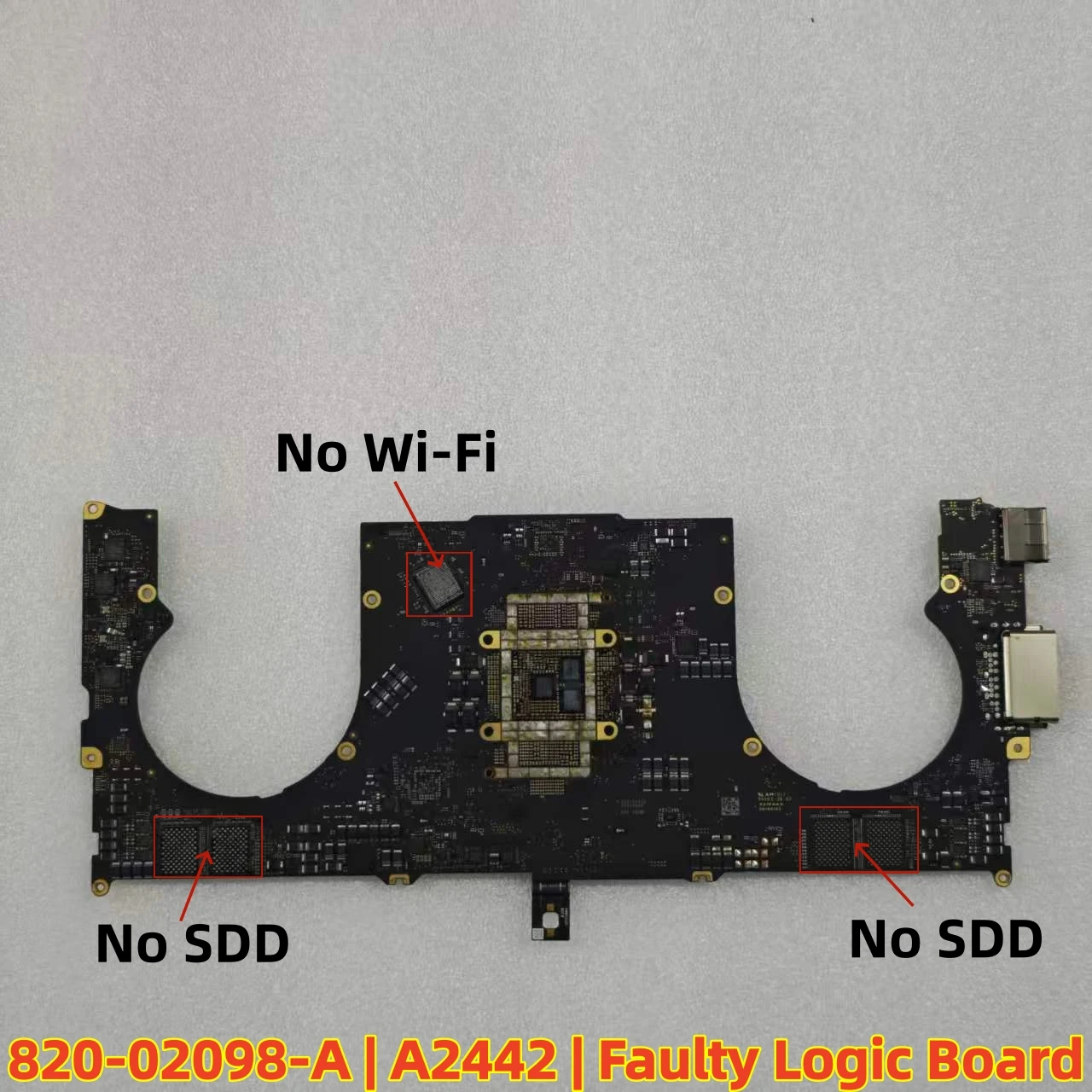 Faulty Non‑Working Logic Board 820‑02098‑A For MacBook Pro 14