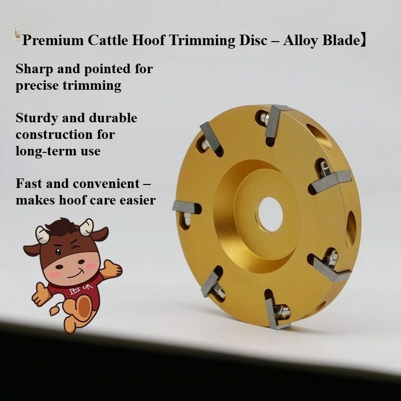 Hoof Trimming Disc for Cattle Angle Grinder Blade Cow Hoof Care Tool flag holder