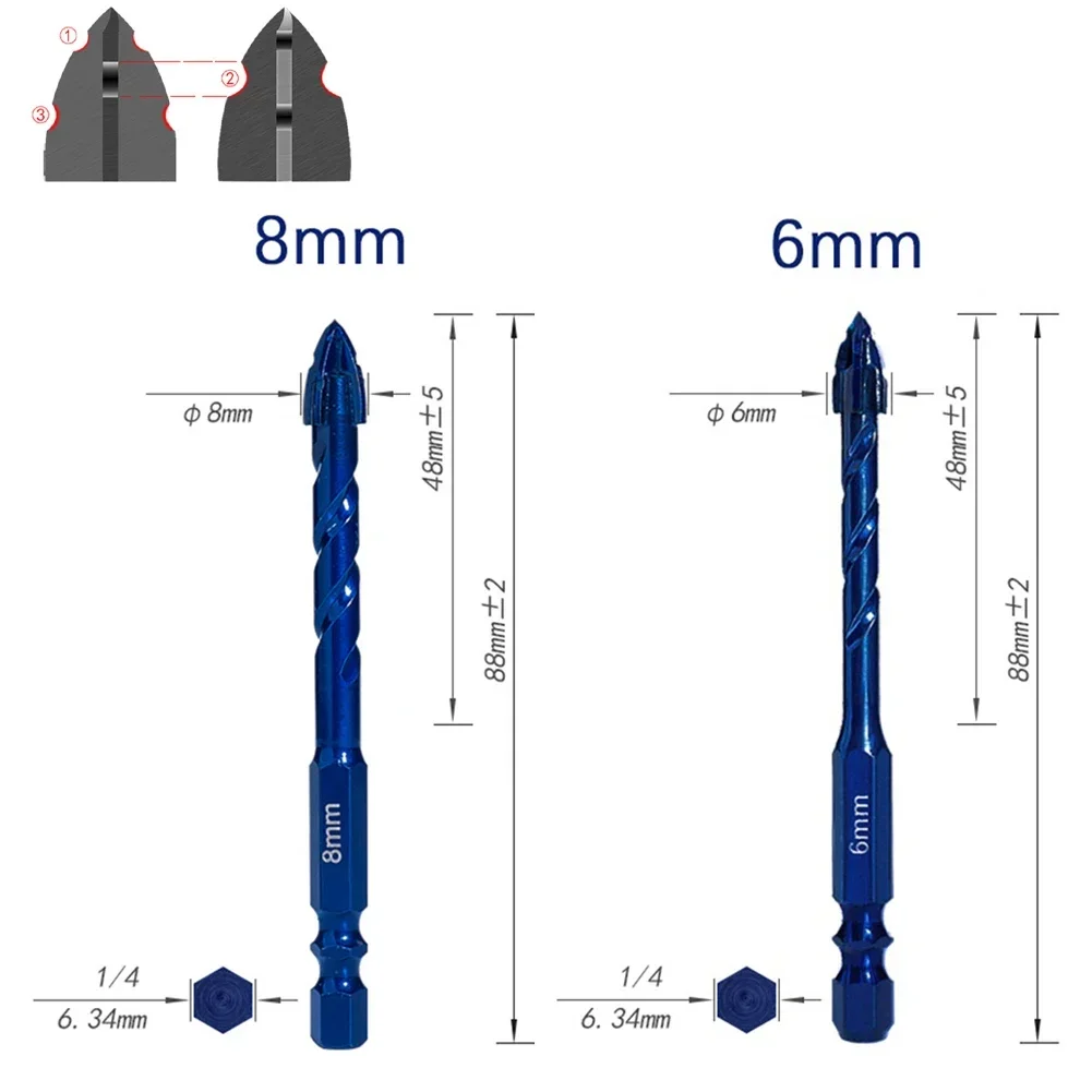 안정적인 드릴링 DIY 프로젝트 편심 드릴 비트, 깨끗하고 정밀한 구멍, 좋은 절삭 날, 고속 회전