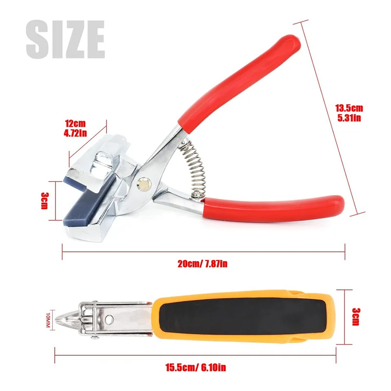 Best-2X كماشة قماش ومجموعة مزيل التيلة، كماشة تمديد قماشية مضادة للتآكل من الفولاذ المقاوم للصدأ مع زنبرك #6