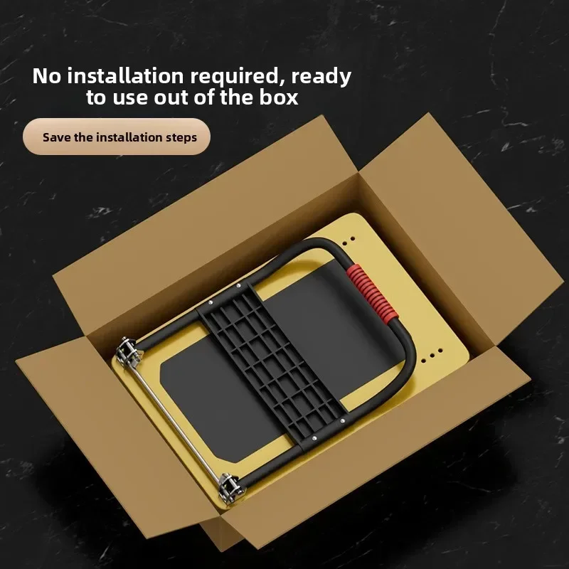 شاحنة عربة، شاحنة مسطحة ذات ألواح فولاذية، عربة سحب منزلية صامتة قابلة للطي، عربة قابلة للطي بأربع عجلات