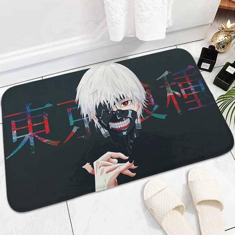 

Anime Living Room Bathroom Mat Tokyo H-Ghoul Entrance Door Doormat Hallway Balcony Rug Home Decor Items Carpet Entrance of House