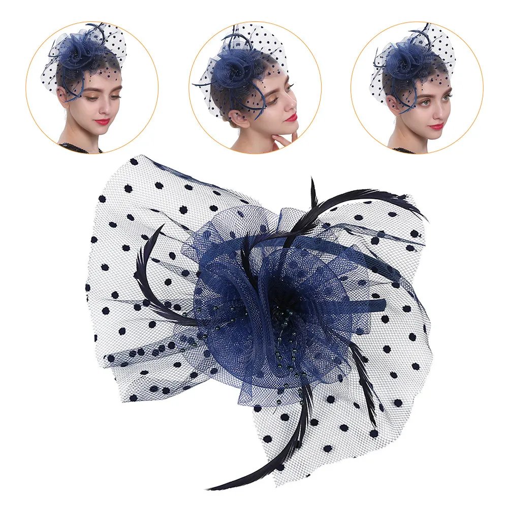 

1pcs Vintage Lace Fascinator Hat Gauze Headband For Party Wedding Carnival Halloween Stage Bridal Headdress Fashion Hair