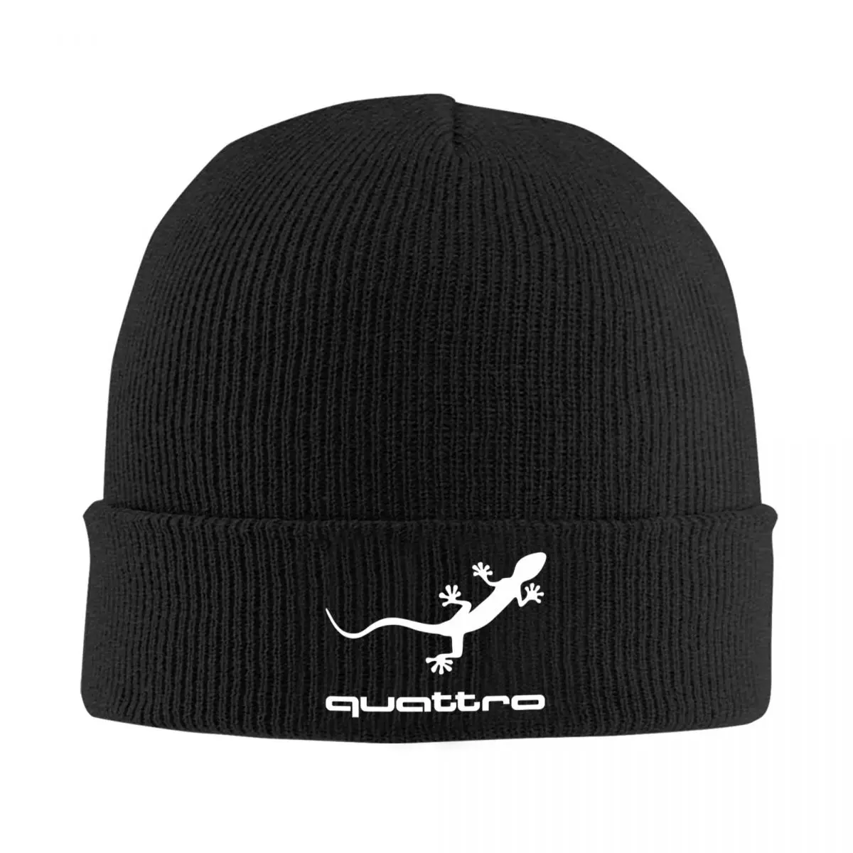 New-Green-Special-Gecko-Quattro-Logo Skullies Beanies Caps Winter Warm Knitting Hat Bonnet Outdoor Ski Cap