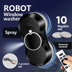 High Quality Window Cleaning Robot Glass Cleaning Robot with Water Spray Function and 10 Mops