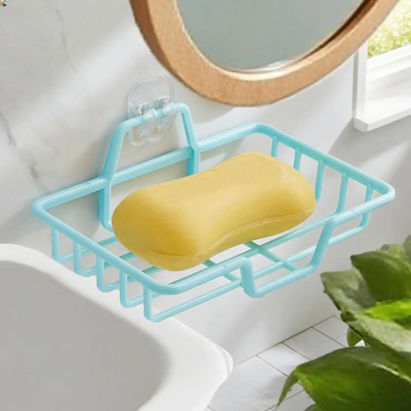 

Настенный держатель для мыла, настенный держатель для мыла для душа, клейкая сушилка, органайзер для хранения губки, ванной комнаты