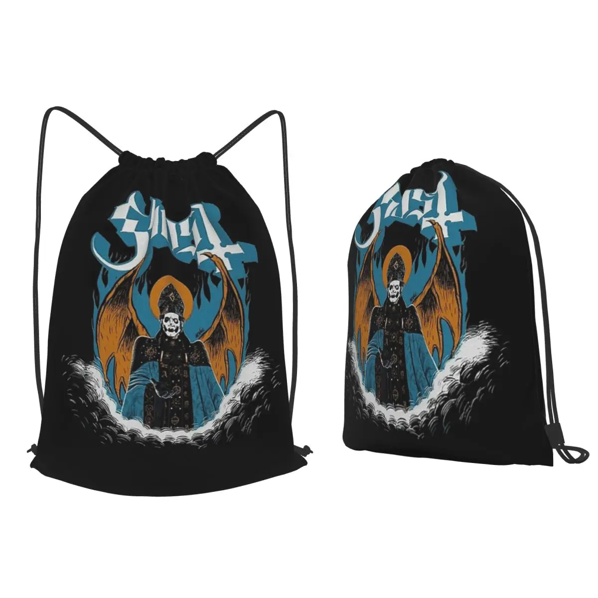 

Papa-Emeritus Backpacks Portable Drawstring Bundle Pocket Sports Bag Book Bags for Travel School
