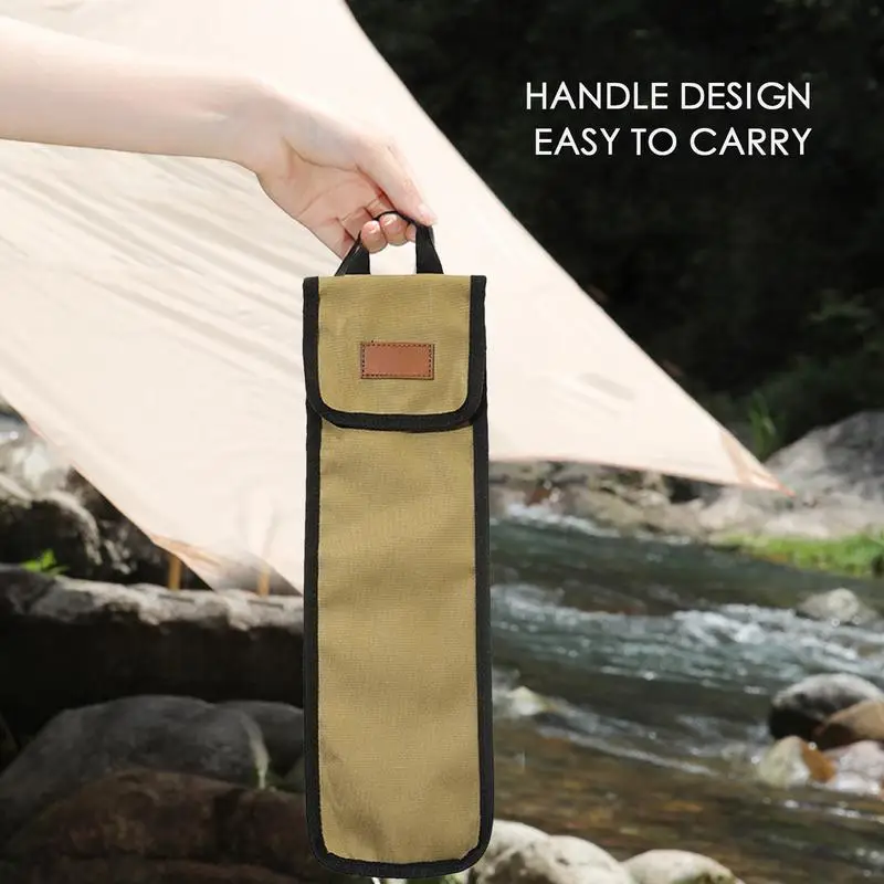 

Tent Peg Storage Bag Handheld Tent Peg Nails Bag Portable Tent Rod Bag For Ground Nails Small Tool Storage Bag For Outdoor