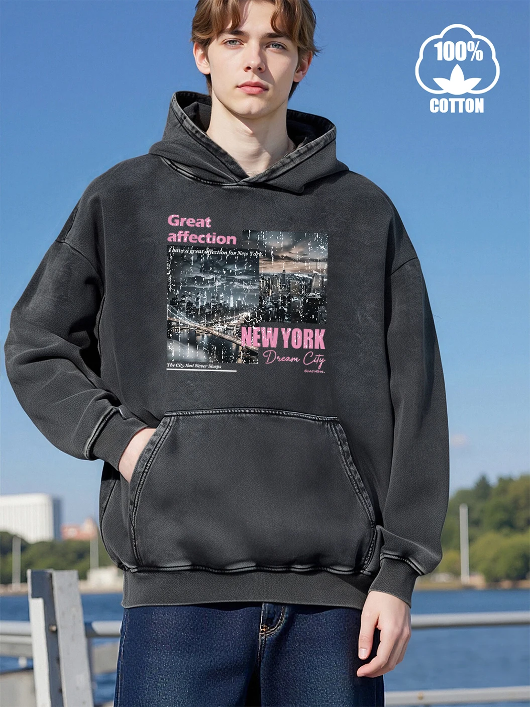 Winter Clothing In New York City - New York Dream City Prints Men