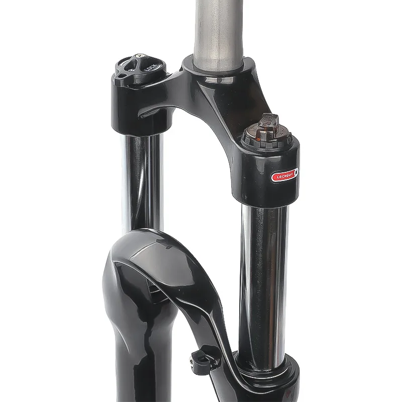 Fourche Suspension VTT 26 Pouces Mécanique Alliage Aluminium – 100 Mm Débattement, Frein Disque/V, QR 9 Mm, Verrouillage Manuel
