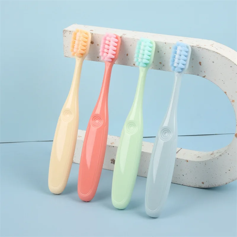 Factory Color Thread Children's Mouthguard Toothbrush 2-10Year-Old Cartoon Wide Handle Soft-Bristle Toothbrush